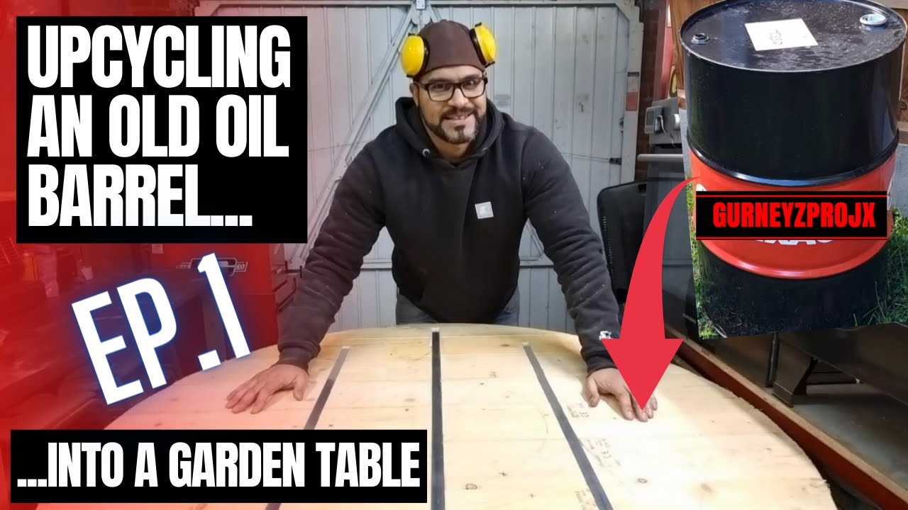 Upcycling an Old Oil Barrel into a Table Ep.1