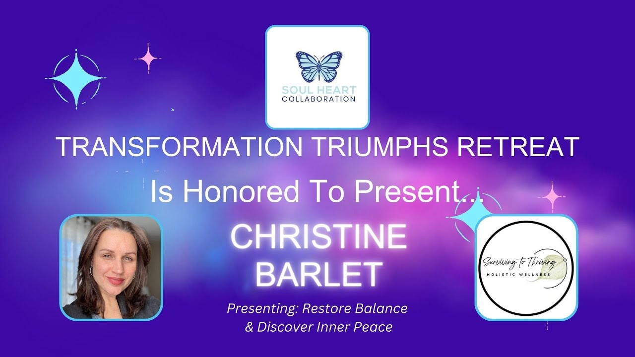 Christine Barlet speaks at Transformation Triumphs Virtual Retreat in October 2023