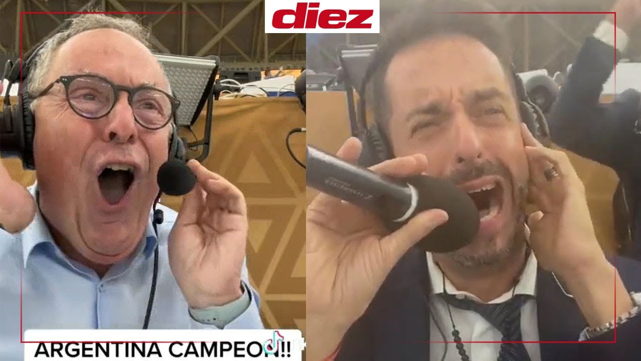 ¡CONMOVEDOR! Las narraciones de periodistas argentinos al anunciar ser campeones del Mundial Qatar