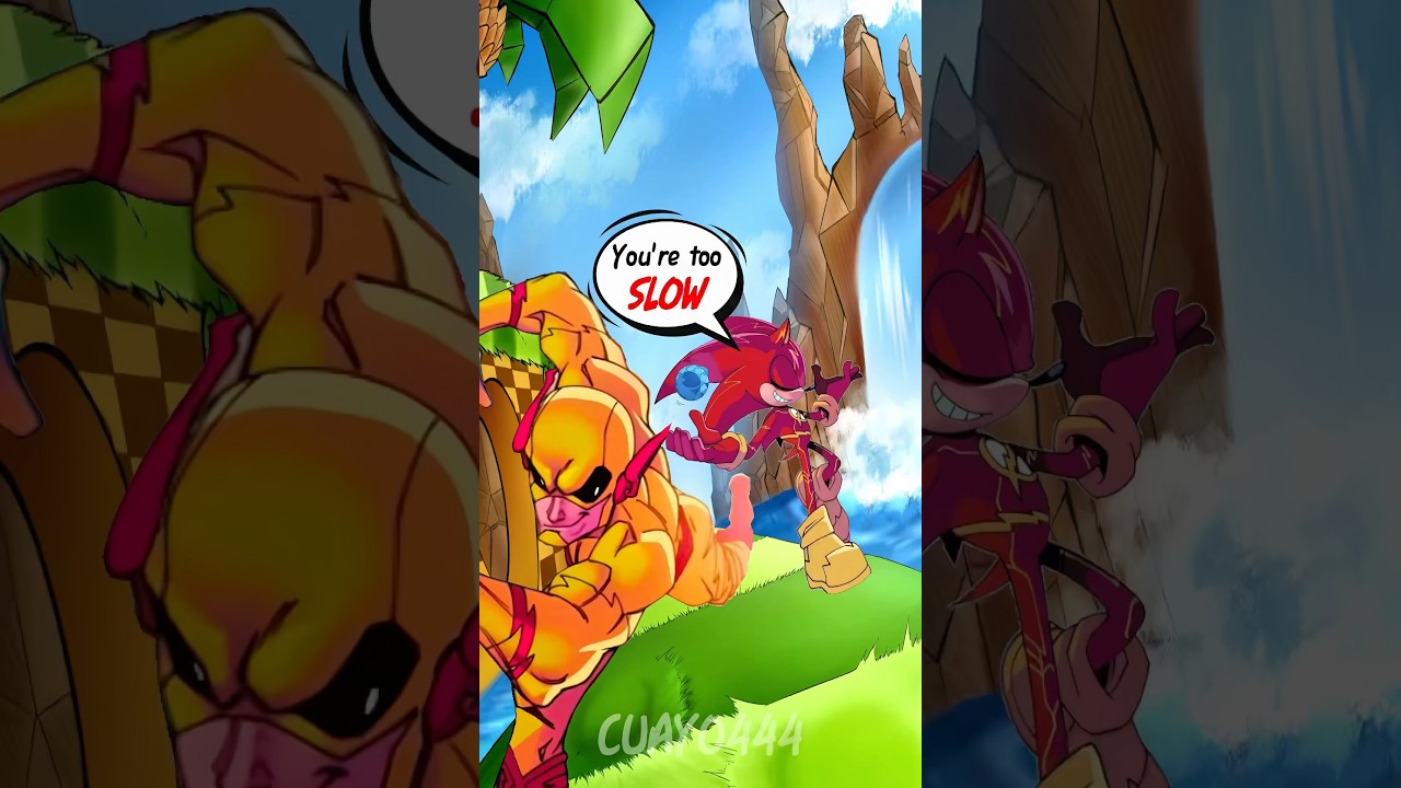Sonic&rsquo;s FASTER Than Reverse Flash? Sonic X DC Crossover #dc #sonic #comics