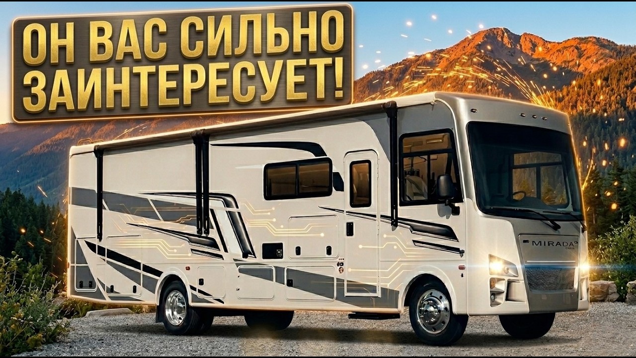 Автодом для большой семьи. На 8 спальных мест. 2 слайдера. Mirada 35OS