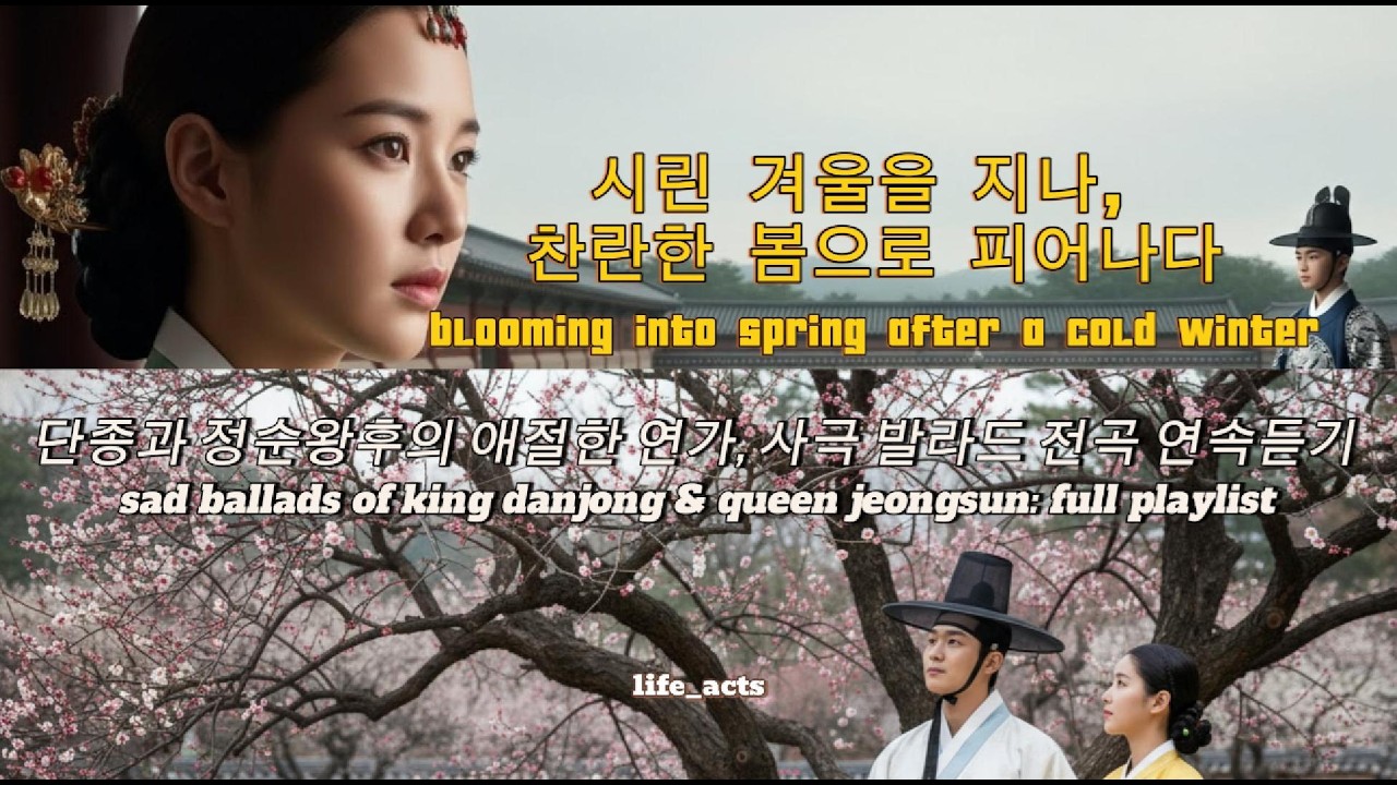 [Playlist]시린 겨울 끝에 마주한 봄의 연가 - 애절한 사극 OST 발라드 전곡 1시간 연속듣기ㅣ1 hour loop  #사극ost #왕과사는남자 #1시간연속듣기