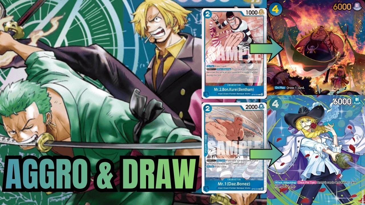 (OP16) Zoro & Sanji Gets STRONGER in OP16 - Tournament List vs BDIFs - Gameplay & Commentary