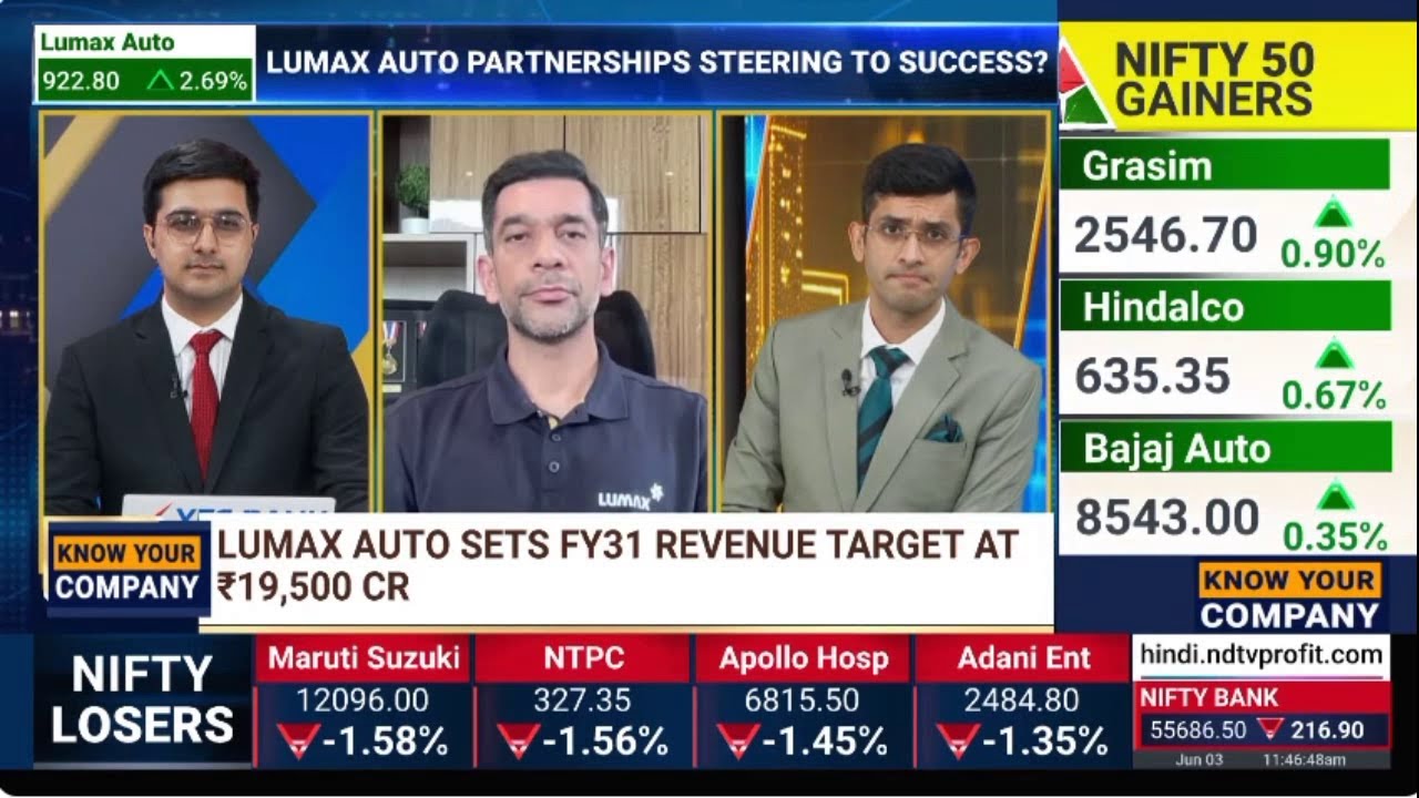 Mr Anmol Jain, MD - Lumax Auto shares Strategic Direction & Performance Outlook | NDTV Profit