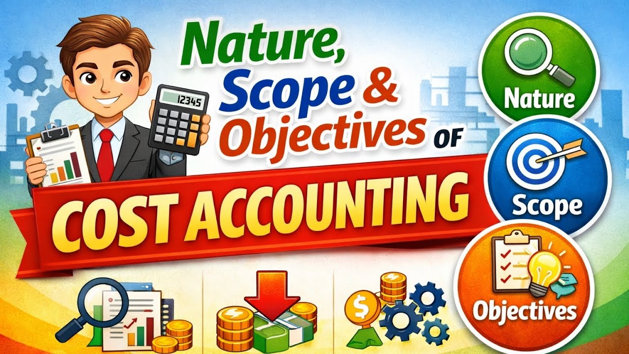 Nature, scopeandobjectives of cost accounting| @gayatrionlineclasses #teachmintclass #costaccounting