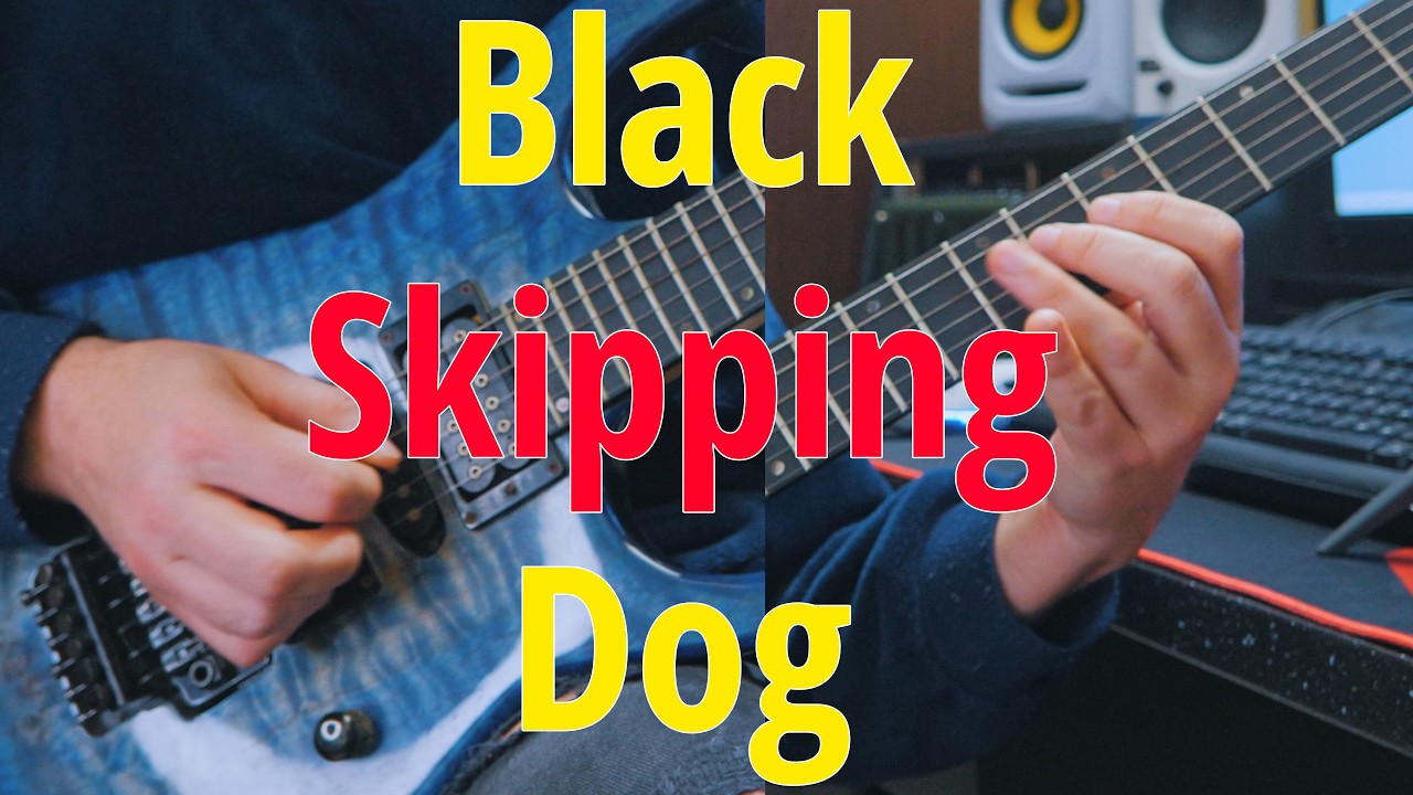 Έ&tau;&sigma;&iota; έ&mu;&alpha;&theta;&alpha; String skipping &mu;&epsilon; Led Zeppelin - Black Dog,  &tau;&epsilon;&chi;&nu;&iota;&kappa;ή &gamma;&iota;&alpha; &delta;&epsilon;&xi;ί &chi;έ&rho;&iota;