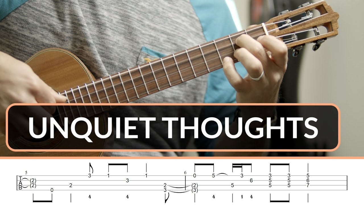 Unquiet Thoughts - John Dowland | Ukulele Fingerstyle TAB || Grade 5