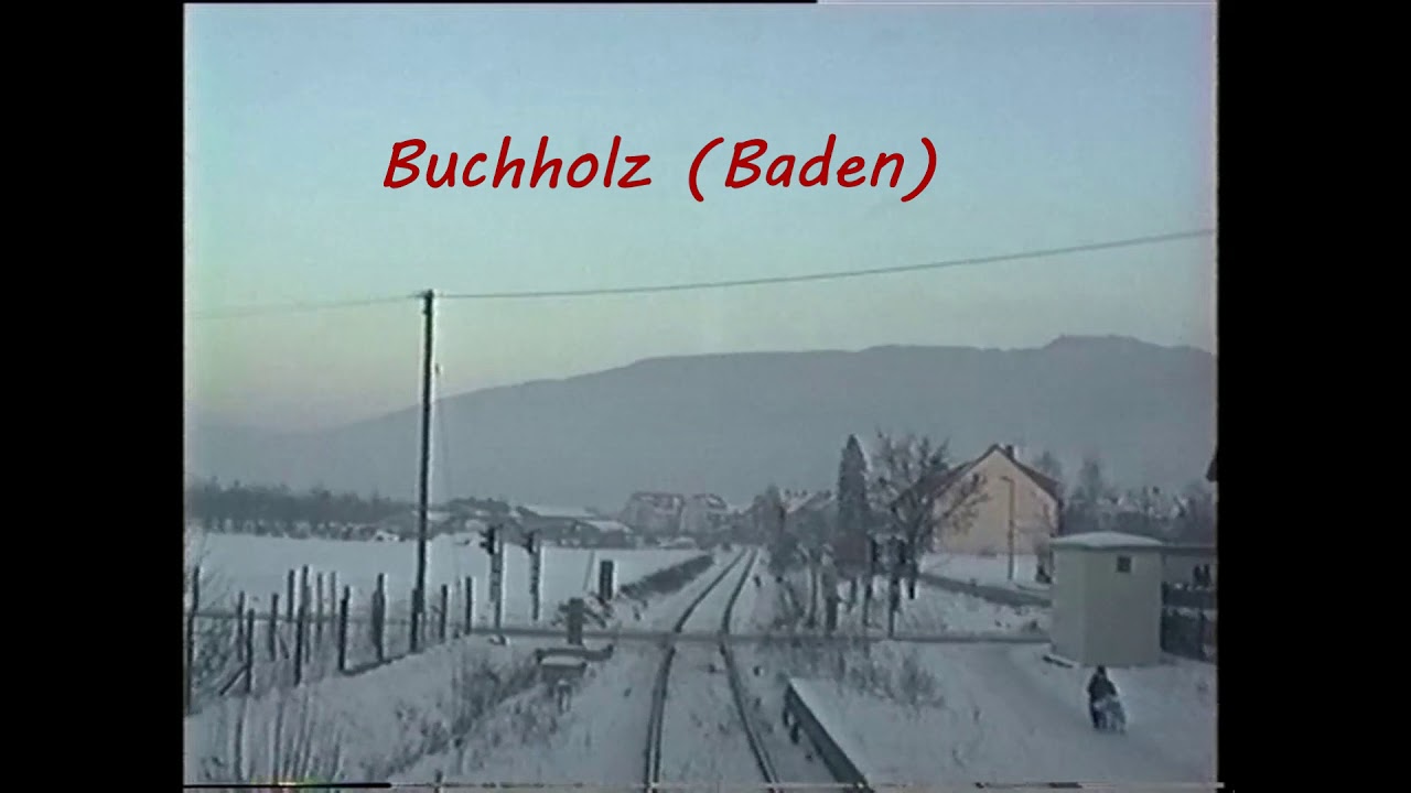 Auf der 218er nach Elzach - Winter im Breisgau