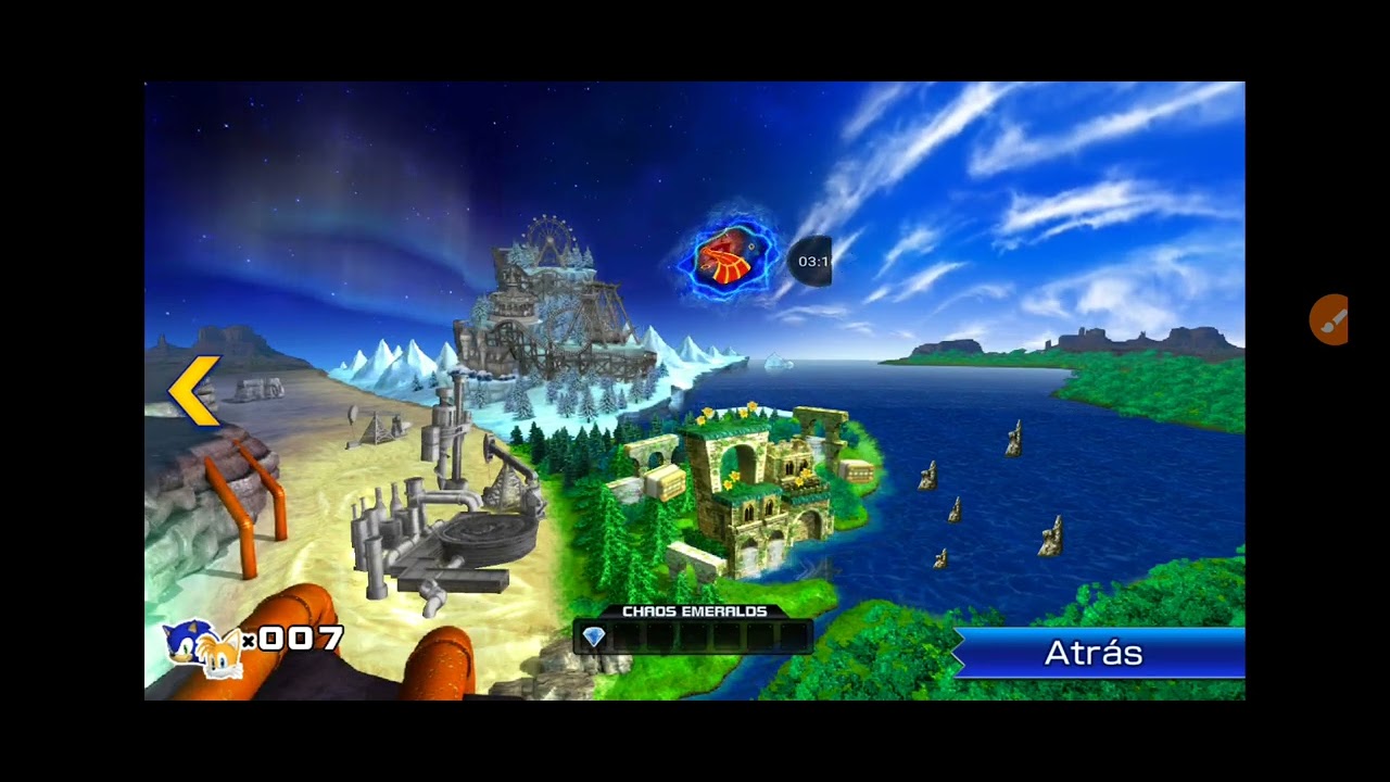 Sonic the hedgeog 4 como conseguir la esmeralda celeste