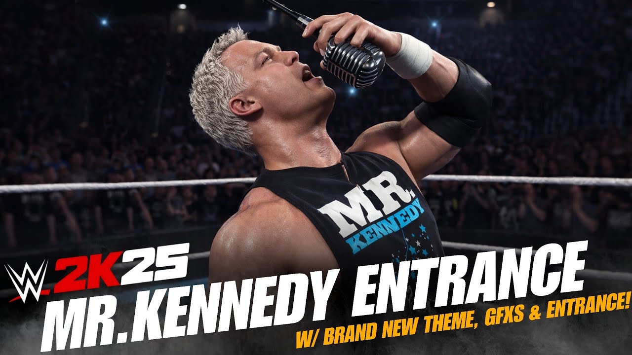 WWE 2K25 Mr.Kennedy Official Entrance Port w/Theme ,Graphics Pack & VO Addition ! 
