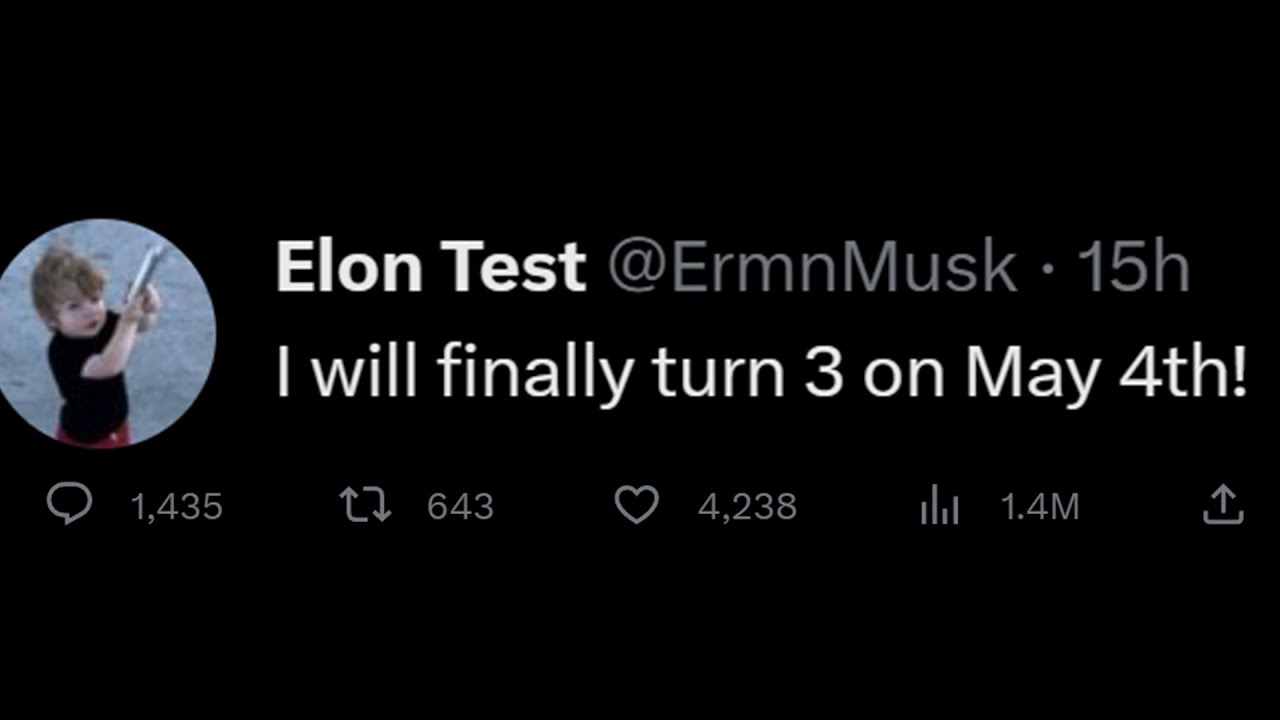 Elon Musk Roleplays as a 2-Year-Old