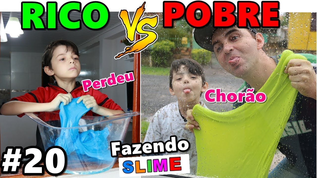 RICO VS POBRE FAZENDO AMOEBA / SLIME #20