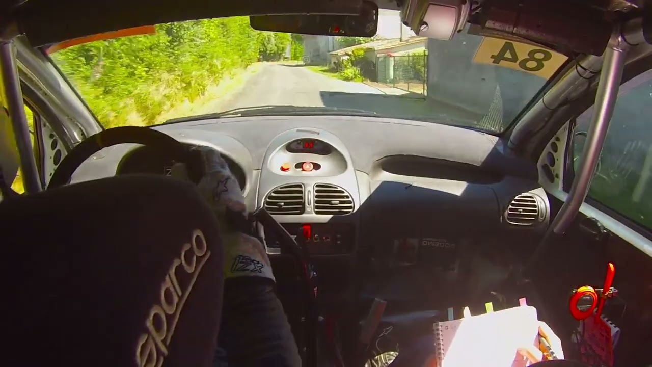 Rallye du St Emilion 2022 ES 3  : Aquilino Gaetan / Maury frédéric  Peugeot 206 F2013
