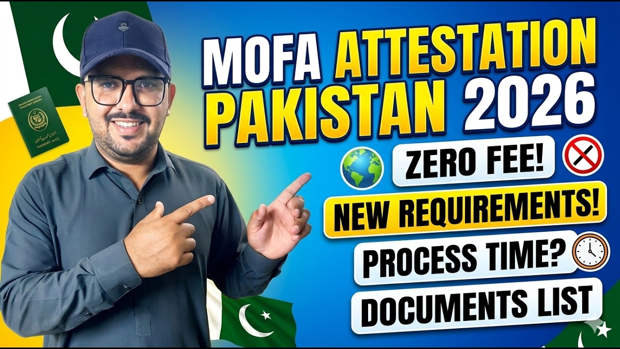 MOFA Attestation Pakistan 2026 | Complete Step by Step Guide, Fees & Requirements #mofaattestation