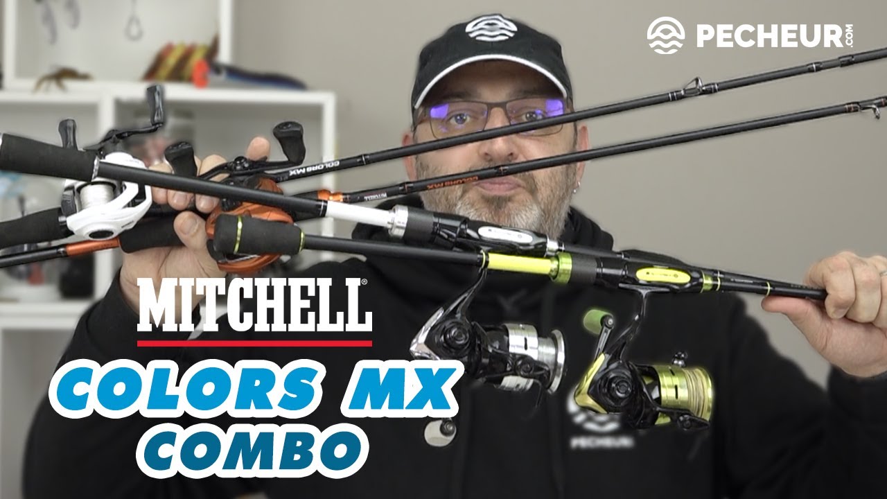 Mitchell COLORS MX combo spinning ou casting : des combos parfaits pour débuter mais pas que...