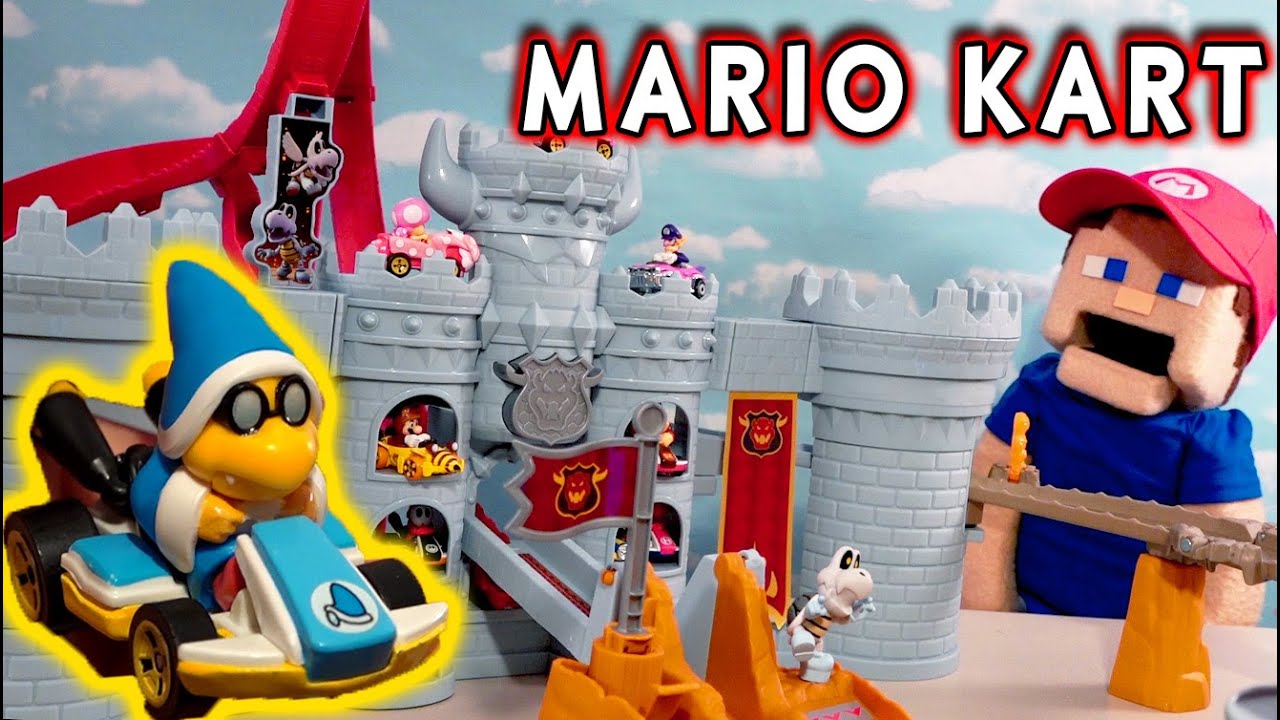 Hot Wheels Super Mario Kart Bowsers Castle с эксклюзивным набором Kamek
