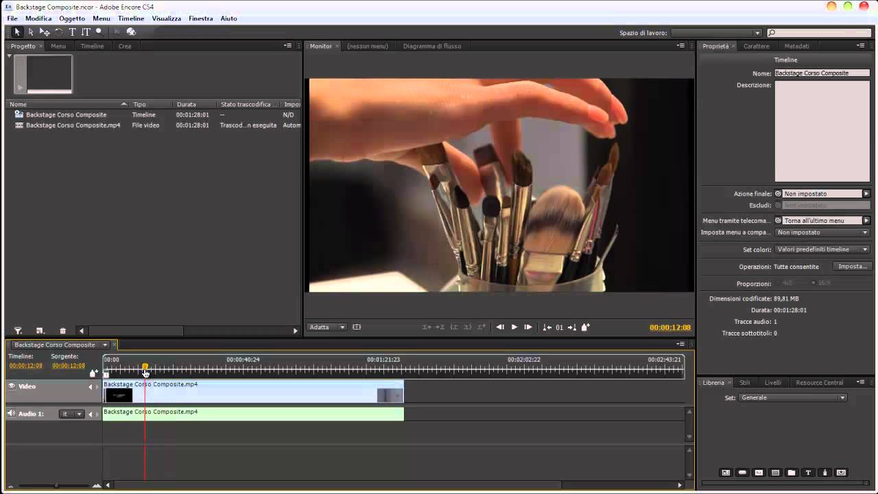 Creare un DVD senza menu con Encore