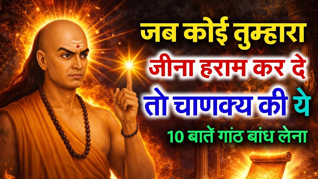 जब कोई तुम्हारा जीना हराम कर दे तो चाणक्य की ये 10 बातें गांठ बांध लो।Chanakya Niti Motivation
