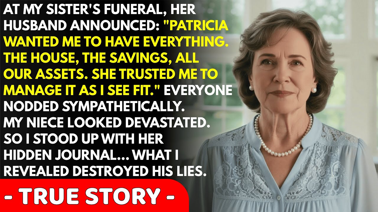 At my sister's funeral, her husband said she 