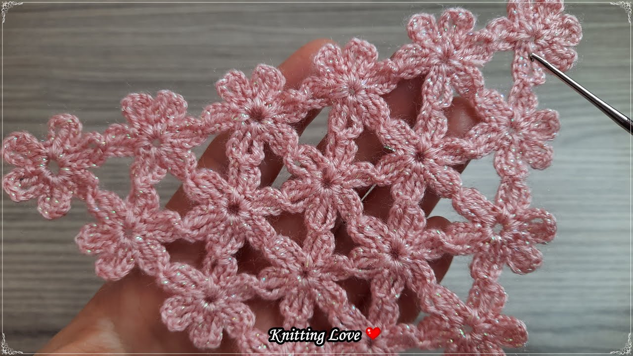 AMAZING Floral Crochet Filet Pattern 🌸 Super Easy Shawl & Cover Tutorial