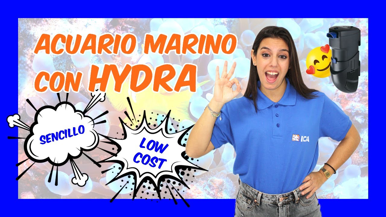 ACUARIO MARINO con filtro hydra económico