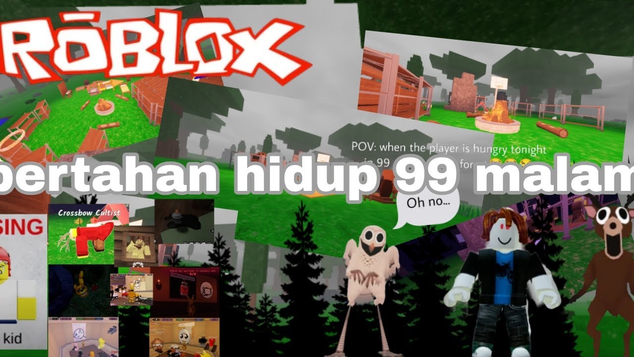 #Roblox | bertahan hidup #99malamhutanroblox jadi kita menunggu anak hilang hati sampai ada serigala