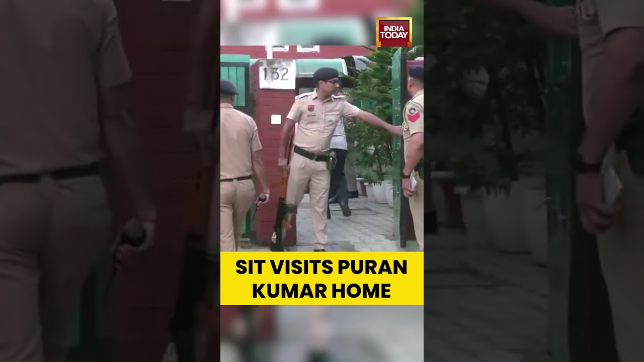 Six-Member #SIT Arrives at #Chandigarh Residence to Probe #IPSOfficer Y. Puran Kumar Case | #shorts