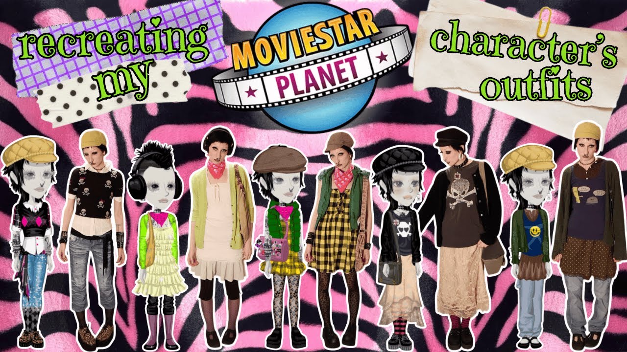 digital me is cooler (recreating my MovieStarPlanet character's outfits)