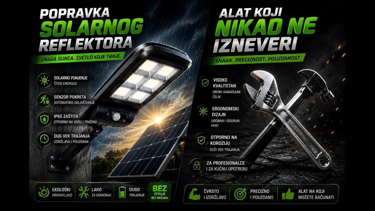 Popravka solarnog reflektora koji je bacen