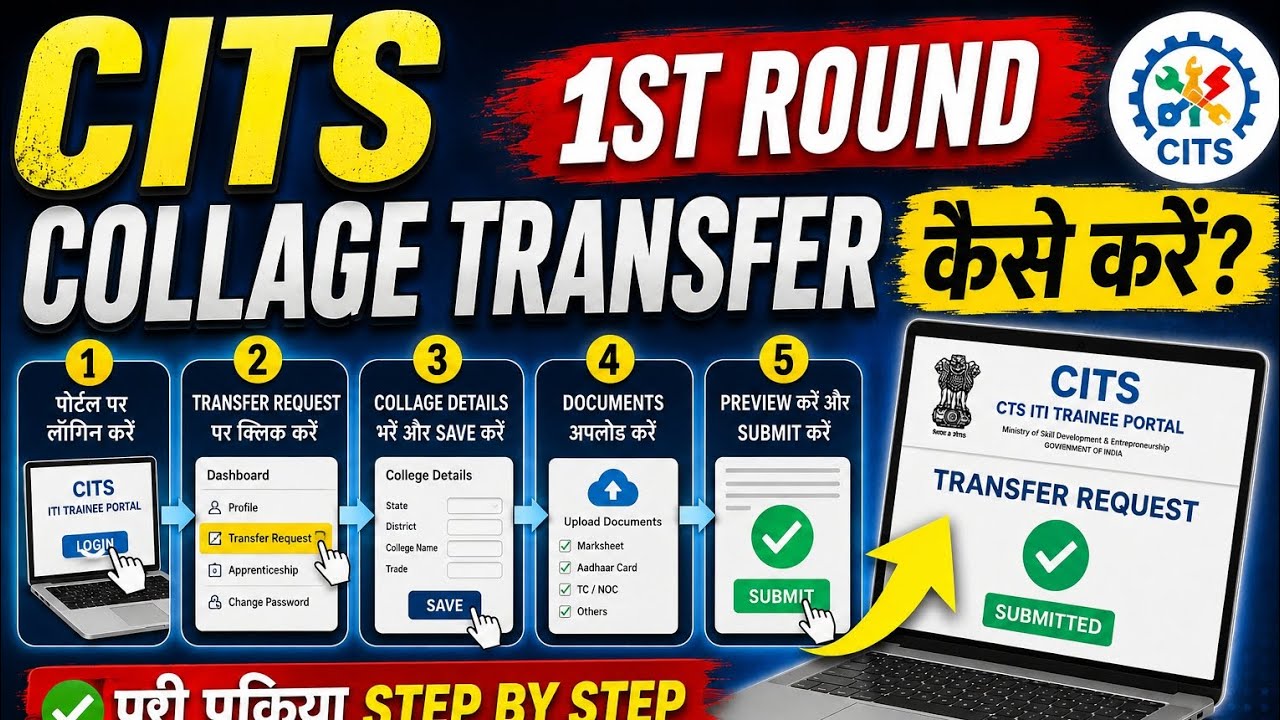 Cits college transfer kaise kare. #cits #iti 