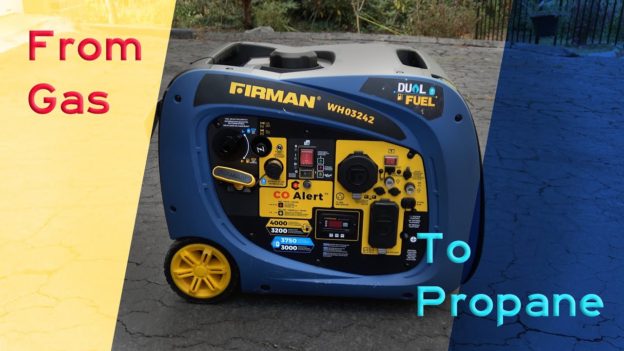 FIRMAN WH02942 Switching from Gas to Propane.