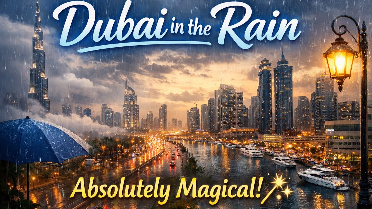 When It Rains in Dubai… The City Looks Absolutely Magical 