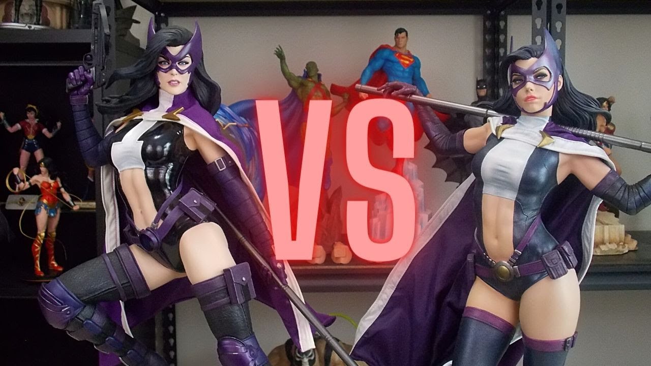 Huntress vs.  Huntress Showdown | New Sideshow and Old Sideshow Statue Comparison.