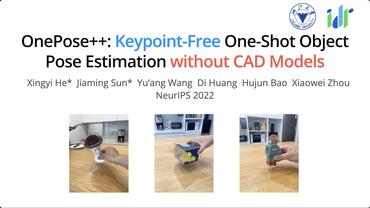 OnePose++: Keypoint-Free One-Shot Object Pose Estimation without CAD Models
