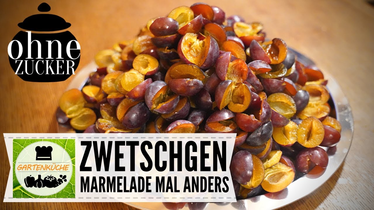 Zwetschgenmarmelade kostenlos selber machen | ohne Zucker 🤤🤓