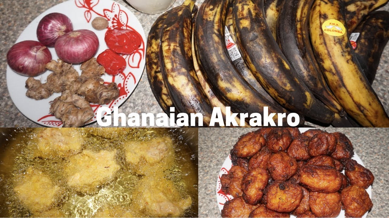 How to make tasty Plantain Fritters | Ghanaian Akrakro