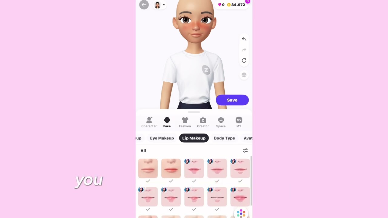 2025 zepeto Y2K face TUT 