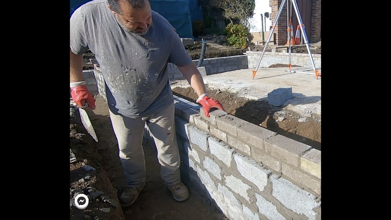 Part 2. Ready for backfilling.  Garden project foundations up to joist level.