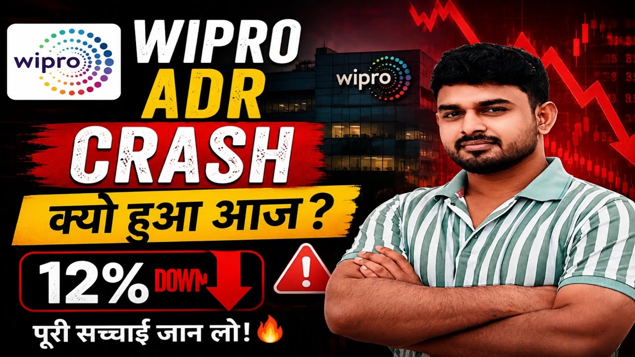 Why did Wipro ADR crash 14%? Wipro share latest news | Wipro share latest news today, #Crash