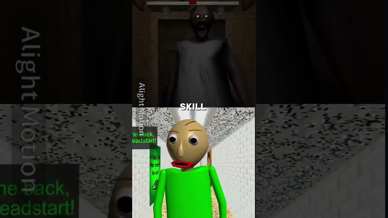 Granny Vs. Baldi | #1v1 #granny #horror #baldi #baldisbasics  #edit