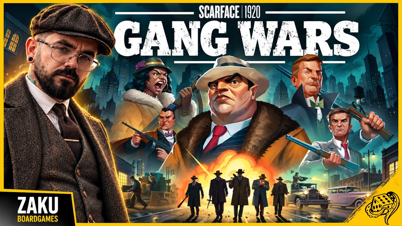 Nowa MAFIJNA Gra - Gang Wars -  Następca SCARFACE 1920 - Przegląd Gamefound | PREVIEW | BOARDGAME
