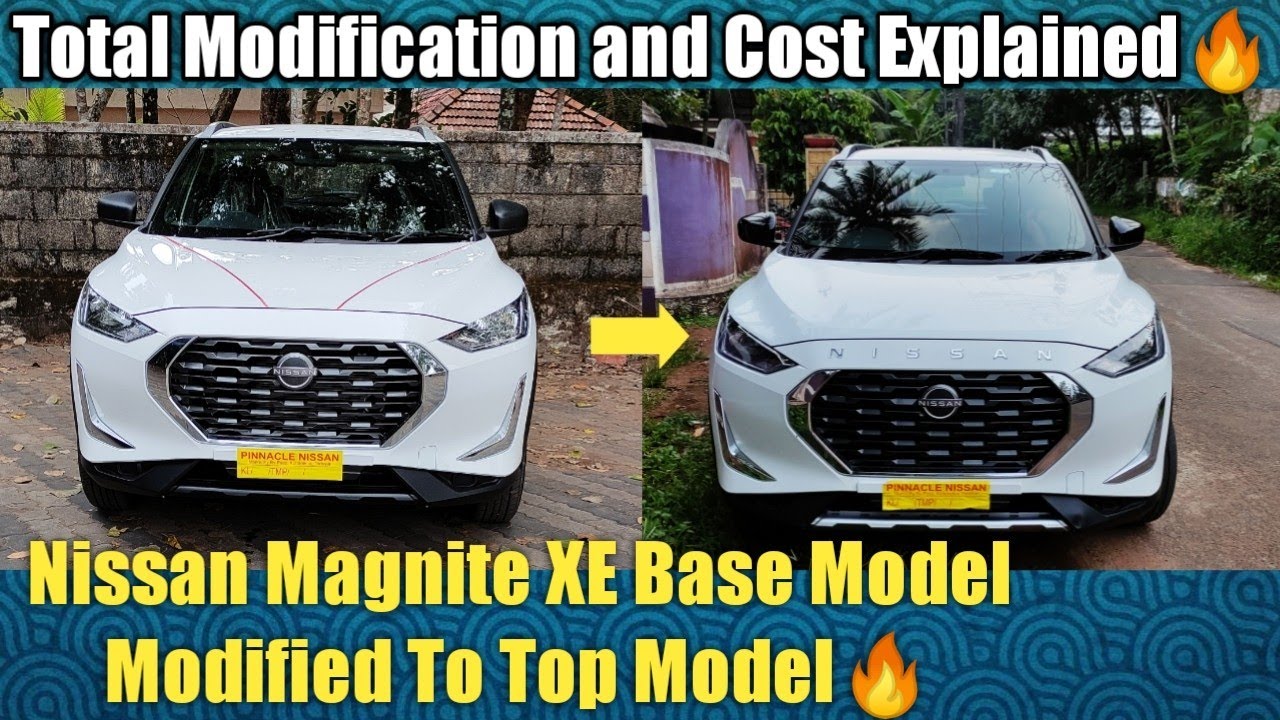 Nissan Magnite XE Base Model Modified To Top model || Nissan Magnite Modification Malayalam
