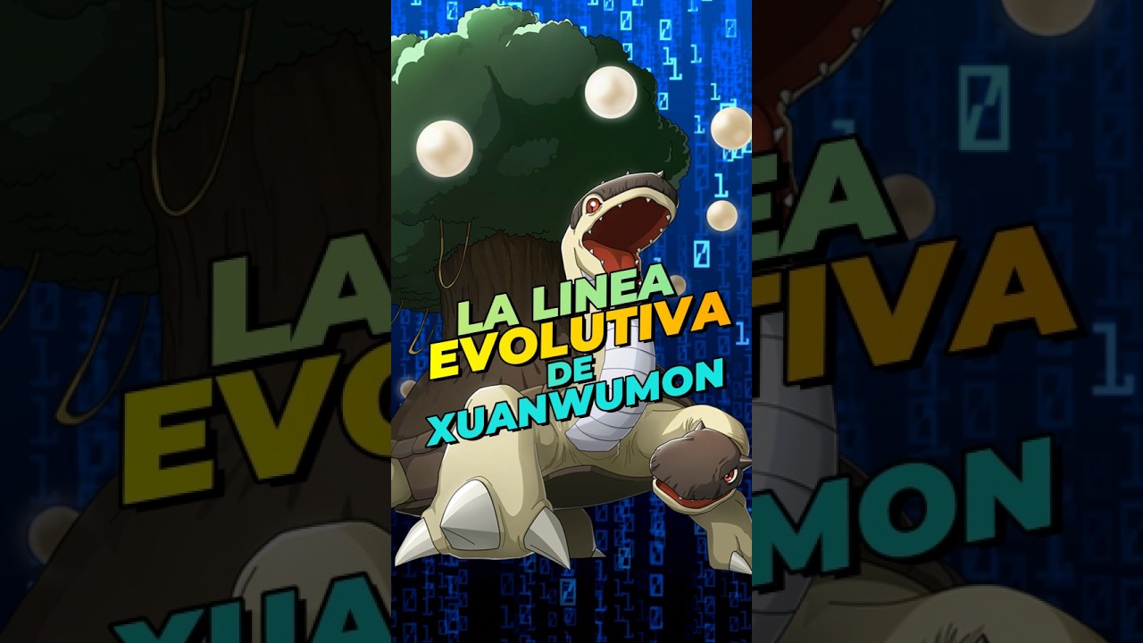 La l&iacute;nea evolutiva de Xuanwumon! 4 Bestias Sagradas #digimon #anime #sabiasque #shortsvideo