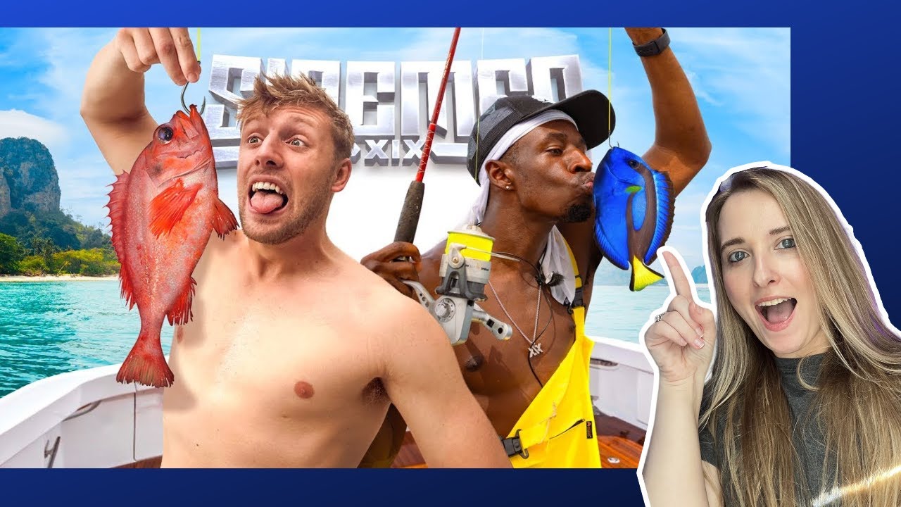 reacting to sidemen drunk fishing battle