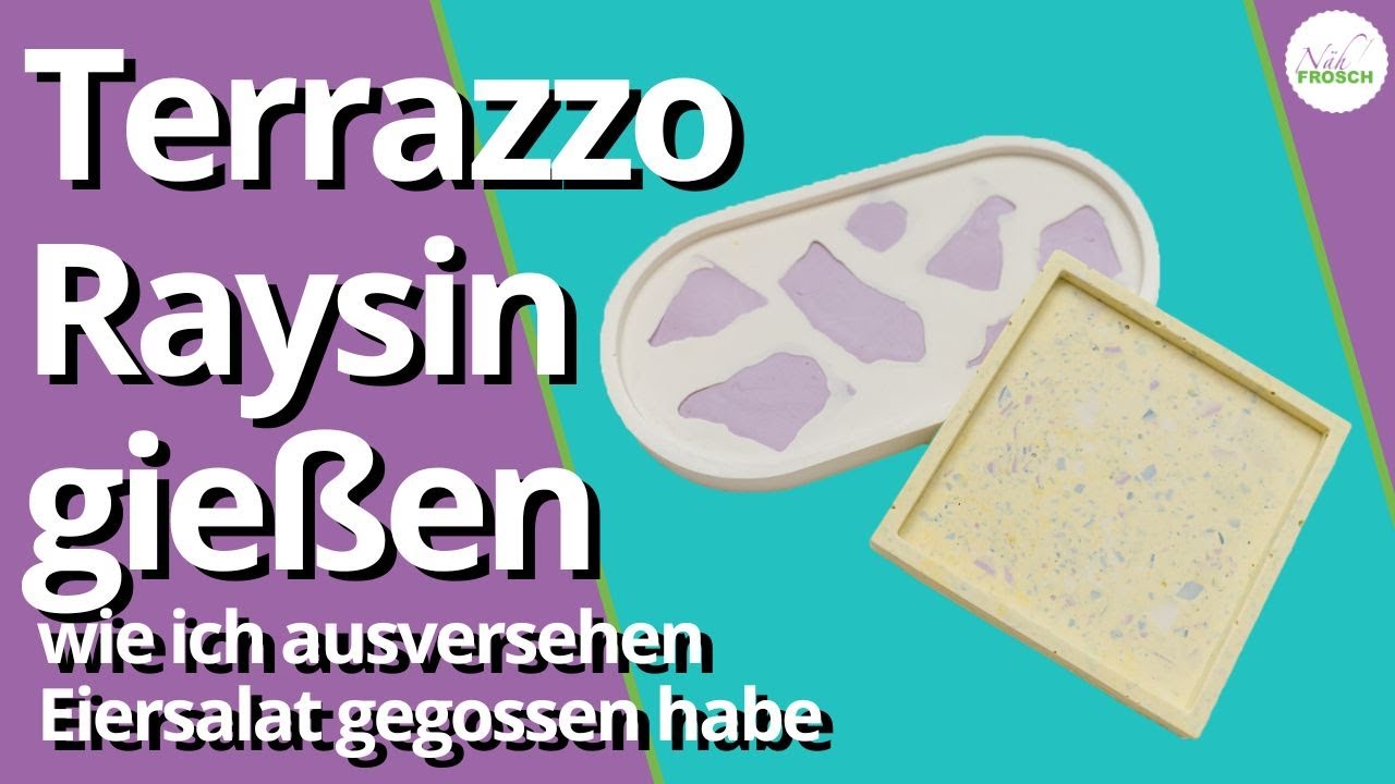 Raysin gießen Terrazzo Technik Keraflott - Mein 1. Versuch ging etwas schief!