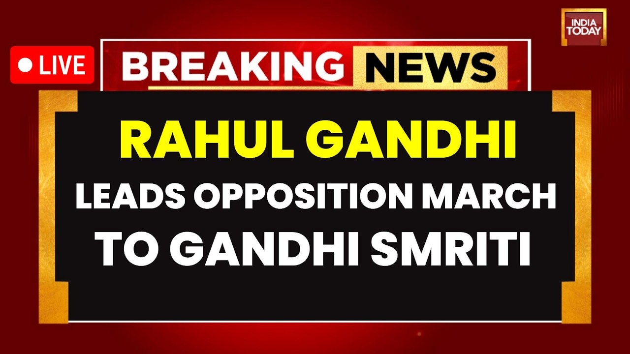 NEET Protest In Delhi LIVE: Rahul Gandhi Leads Opposition Protest To Gandhi Smriti | INDIA Vs NDA
