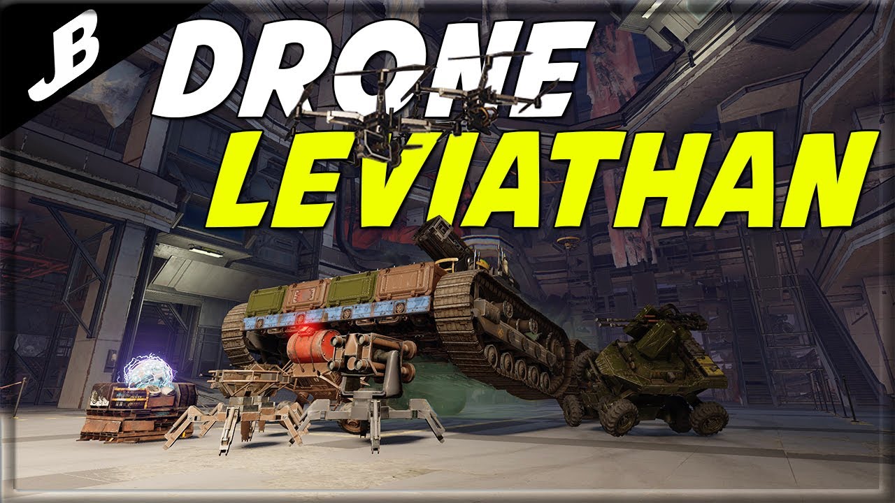 The Most annoying Leviathan to fight. A Full Drone Leviathan - Crossout Clan Wars