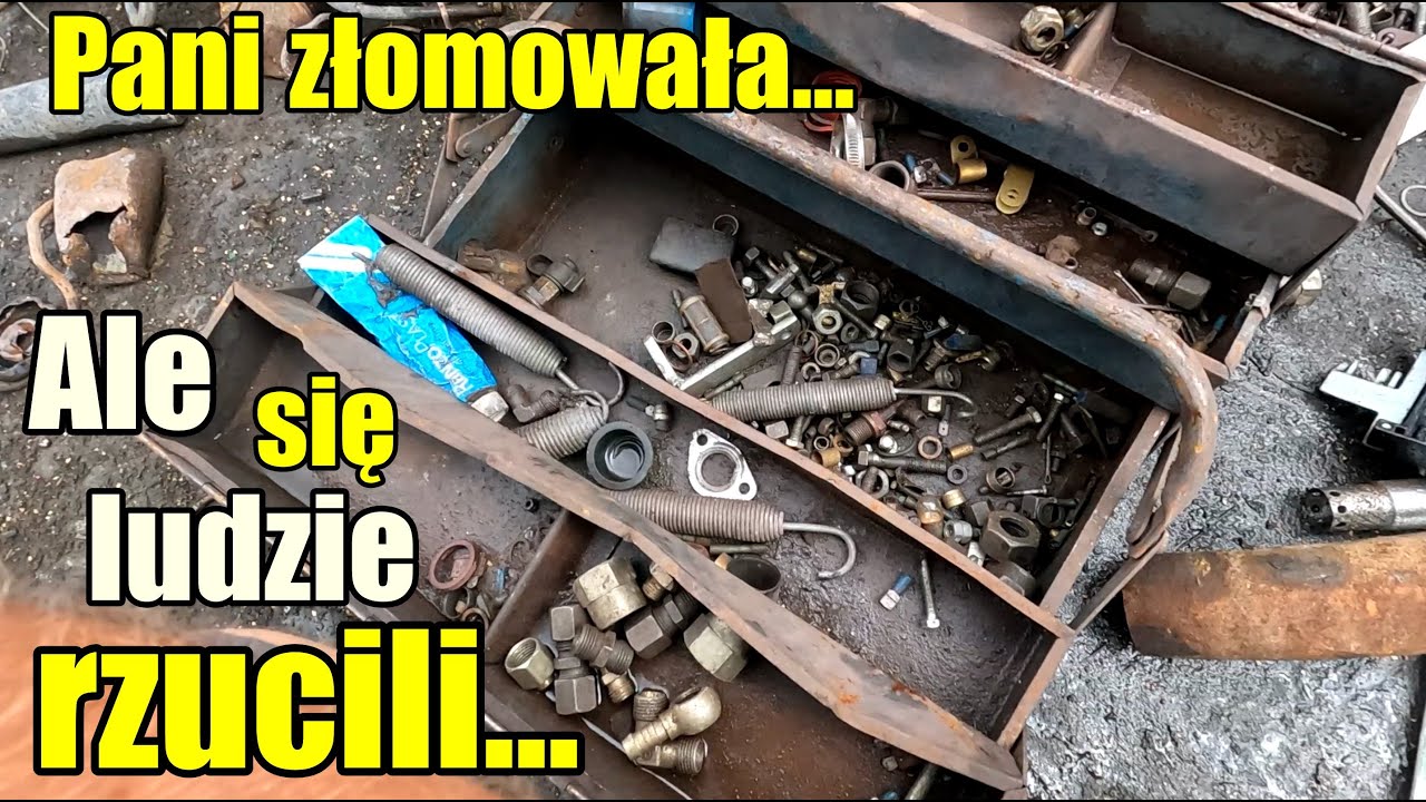 Kto pierwszy ten lepszy... Pani przywiozła złom z warsztatu po dziadku/mężu...