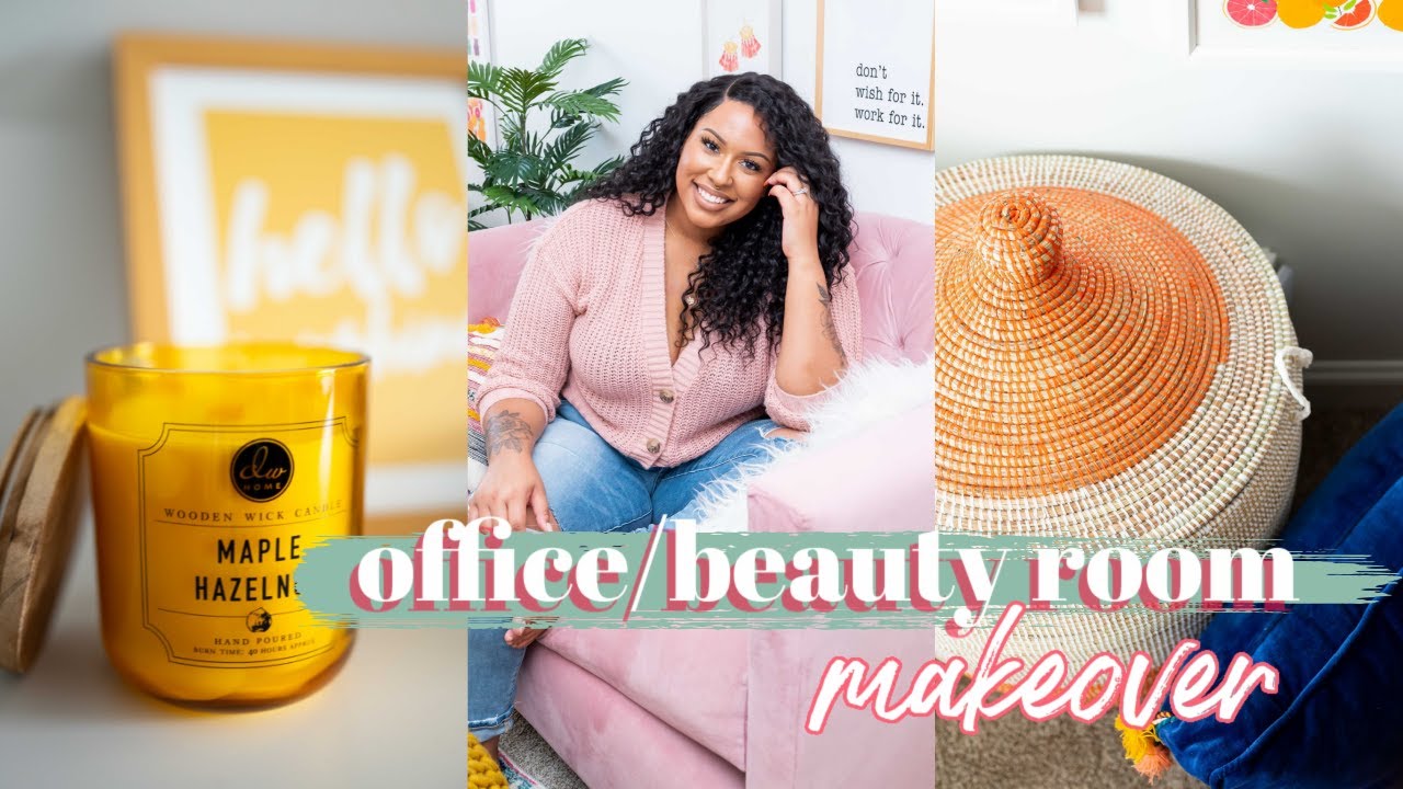 OFFICE/BEAUTY ROOM MAKEOVER | BOHO ECLECTIC STYLE | + HOW I STORE MY WIGS! | TheHeartsandCake90 💕🍰