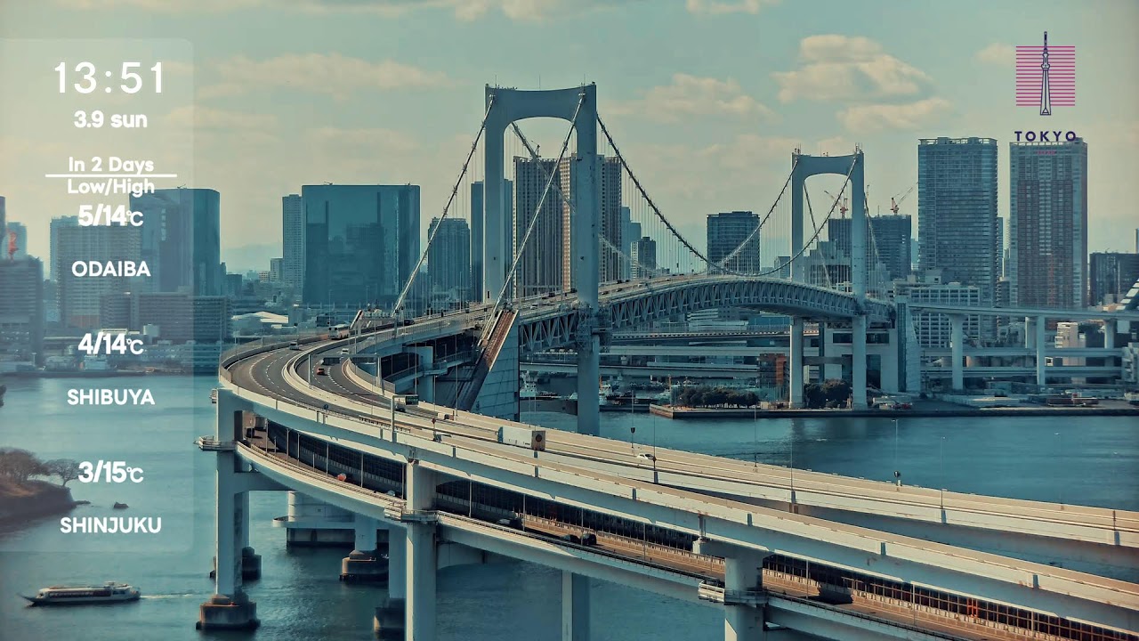 お台場 ライブカメラ 東京 Tokyo Odaiba Live Camera 勉強・作業・集中・リラックス with Lofi BGM 🎶